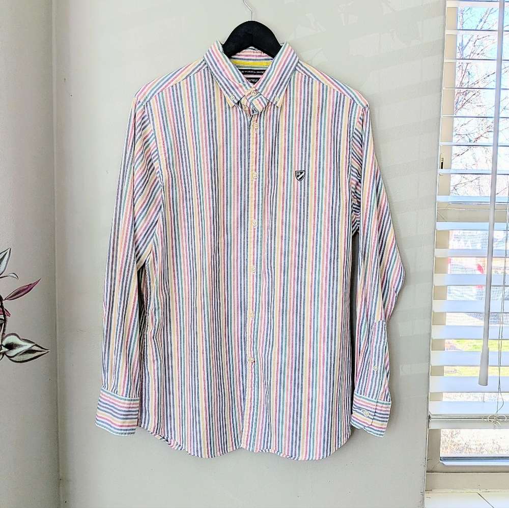 Daniel Cremieux Multistripe Button-Down Shirt | Menswear | Large Slim Fit